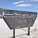 Entrance to the salt flats. A shame about the graffiti and bullet holes.